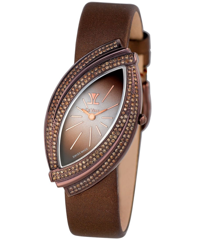 Le Vian® Katana Brown Eye shaped 28mm Wristwatch featuring  display picture 1